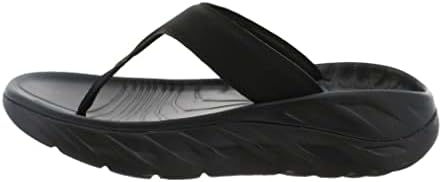 HOKA ONE ONE Sandália feminina Ora Recovery, Preto/cinza escuro 1